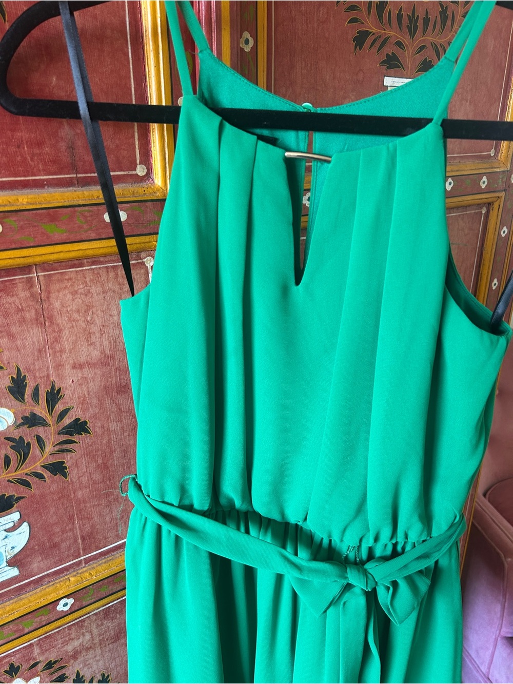I.N. San Francisco Bright Green Halter-Style Mini Dress - Picture 2 of 5